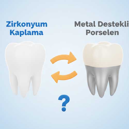 Zirkonyum Kaplama ile Metal Destekli Porselen Kaplama Arasındaki Farklar