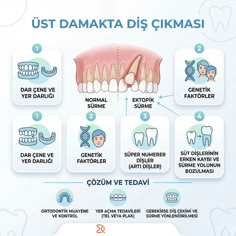 damakta diş çıkması ve tedavisi