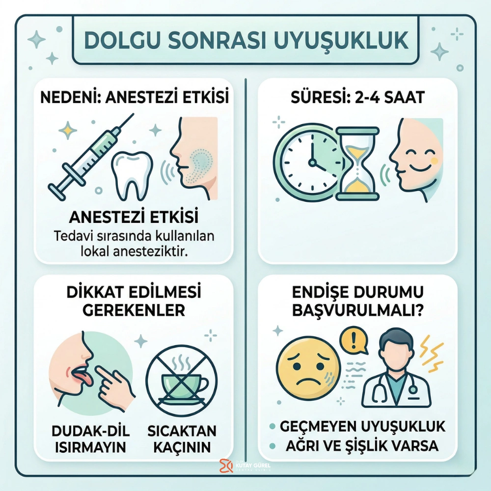 diş uyuşması ne zaman geçer