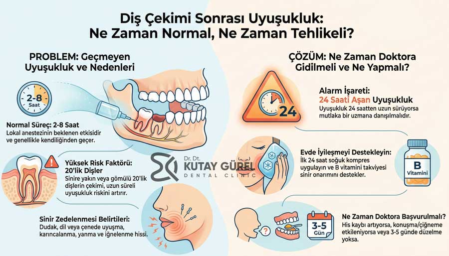 Diş Çekimi Sonrası Uyuşukluk Ne Zaman Geçer