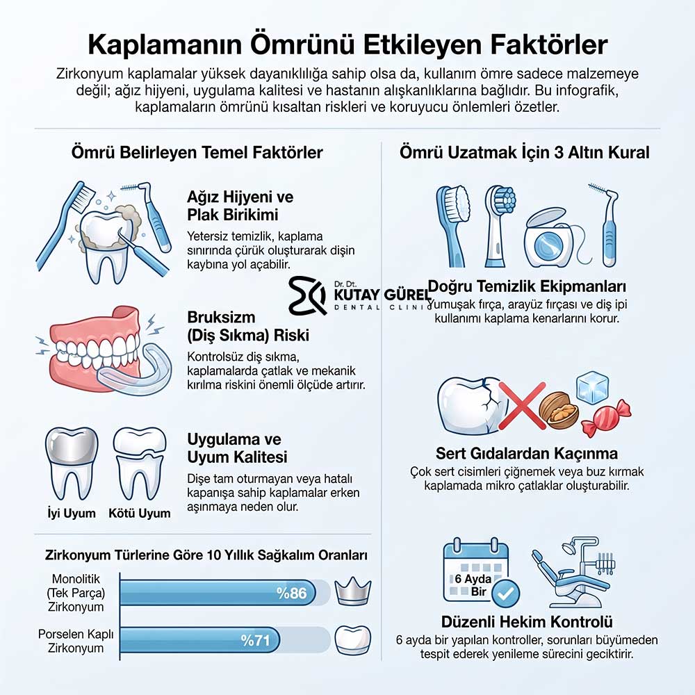 zirkonyum kaplama ömrünü etkileyen faktörler